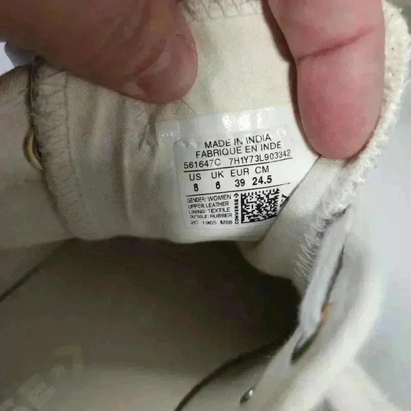 Converse Chuck‎ Taylor Low Women's Egret Metallic 561647C Shoes, Size 8 - CTAS - Picture 5 of 7